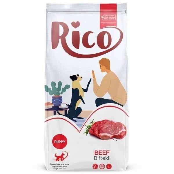 Rico Biftekli Yavru Köpek Maması 15 Kg - Kuru Köpek Maması