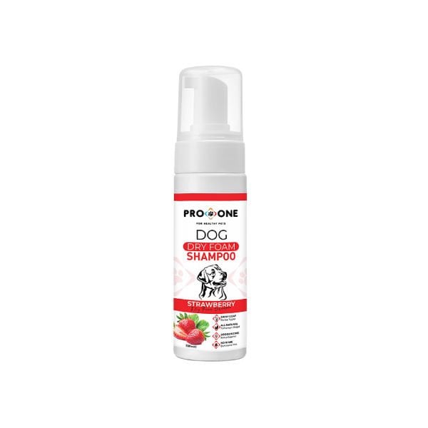 ProOne Çilek Aromalı Köpeklerler için Kuru Köpük Şampuanı 200 Ml - Köpek Bakım Ürünü