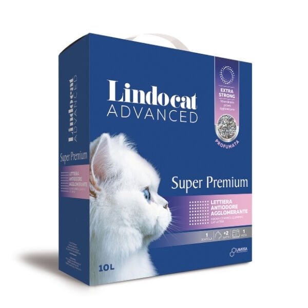 Lindocat Super Premium Pudra Kokulu Extra Güçlü Topaklanan Kedi Kumu 1 Adet 10 Lt ürünü görseli