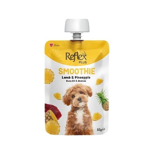Reflex Plus Smoothie Kuzu Etli ve Ananaslı Sıvı Yetişkin Köpek Ödül Maması 1 Adet 85 Gr - Köpek Ödül Maması