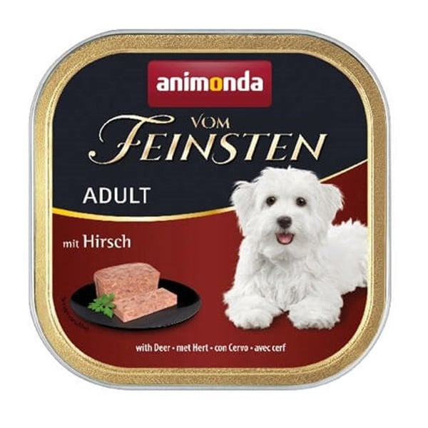 Animonda Vom Feinsten Geyik Etli Yetişkin Köpek Konservesi 1 Adet 150 Gr - Konserve Köpek Maması