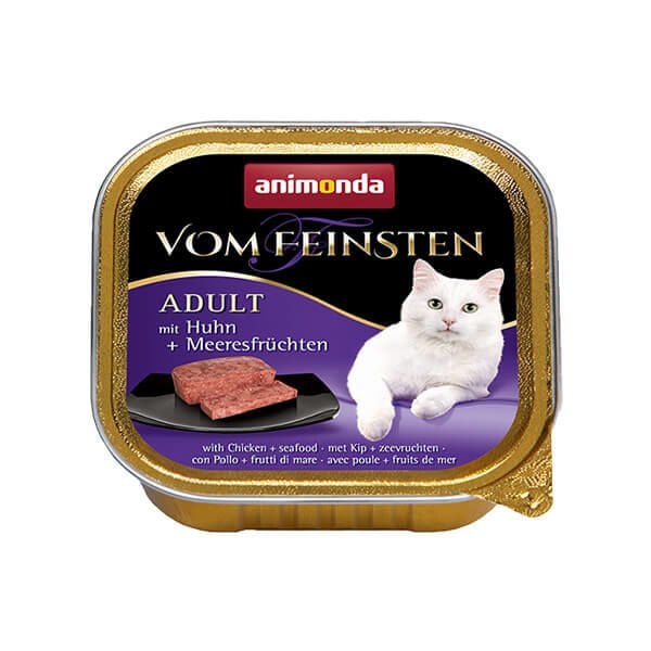 Animonda Tavuk ve Deniz Mahsüllü Yetişkin Konserve Kedi Maması 1 Adet 100 Gr yaş konserve kedi maması