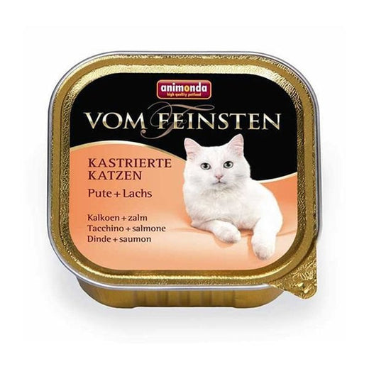 Animonda Vom Feinsten Hindi ve Somon Balıklı Kısırlaştırılmış Konserve Kedi Maması 1 Adet 100 Gr
