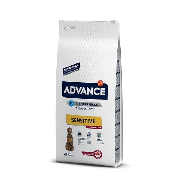 Advance Sensitive Kuzu Etli Hassas Yetişkin Köpek Maması 12 Kg - Kuru Köpek Maması