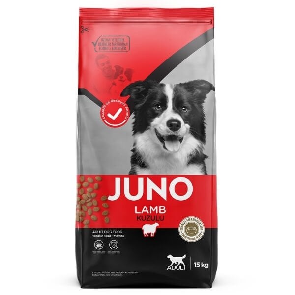 Juno Kuzu Etli ve Pirinçli Yetişkin Köpek Maması 15 Kg - Kuru Köpek Maması