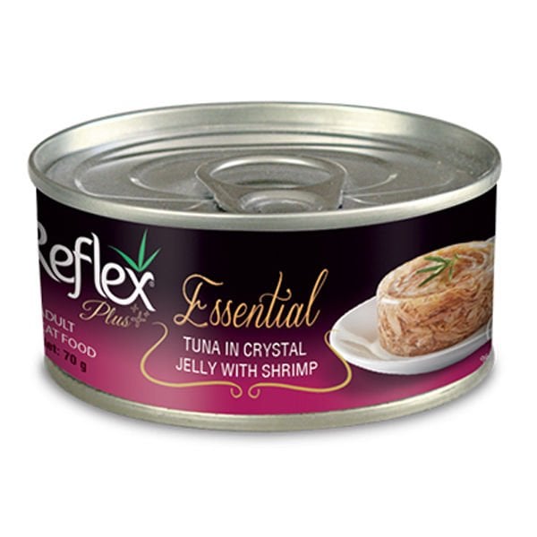 Reflex Plus Ton Balık ve Karidesli Jöleli Yetişkin Konserve Kedi Maması 1 Adet 70 Gr yaş konserve kedi maması