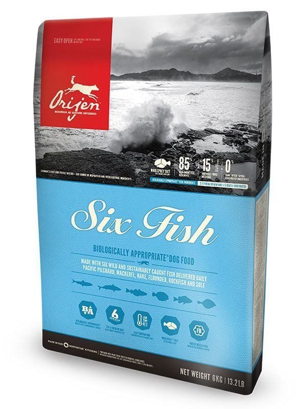 Orijen Six Fish Tahılsız Balık Yavru ve Yetişkin Köpek Maması 2 Kg - Kuru Köpek Maması