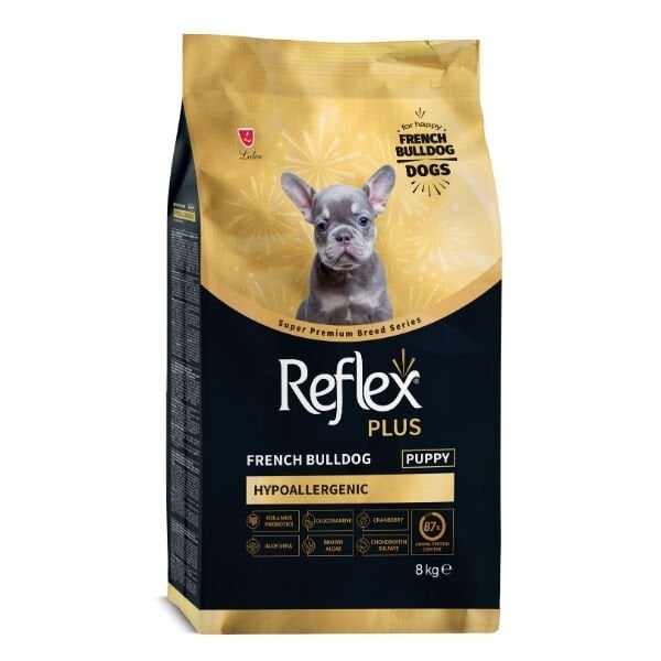 Reflex Plus French Bulldog Hypoallergenic Tavuklu Yavru Köpek Maması 8 Kg - Kuru Köpek Maması