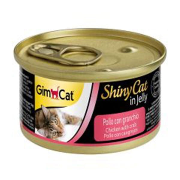 Gimcat Shinycat Tavuklu Yengeçli Konserve Kedi Maması 1 Adet 70 Gr yaş konserve kedi maması