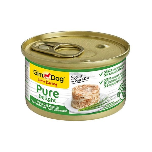 Gimdog Fileto Tavuk ve Kuzu Etli Yetişkin Konserve Köpek Maması 1 Adet 85 Gr - Konserve Köpek Maması