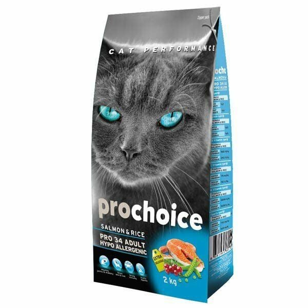 Pro Choice Pro 34 Adult Somonlu Yetişkin Kedi Maması 2 Kg - Kuru Kedi Maması