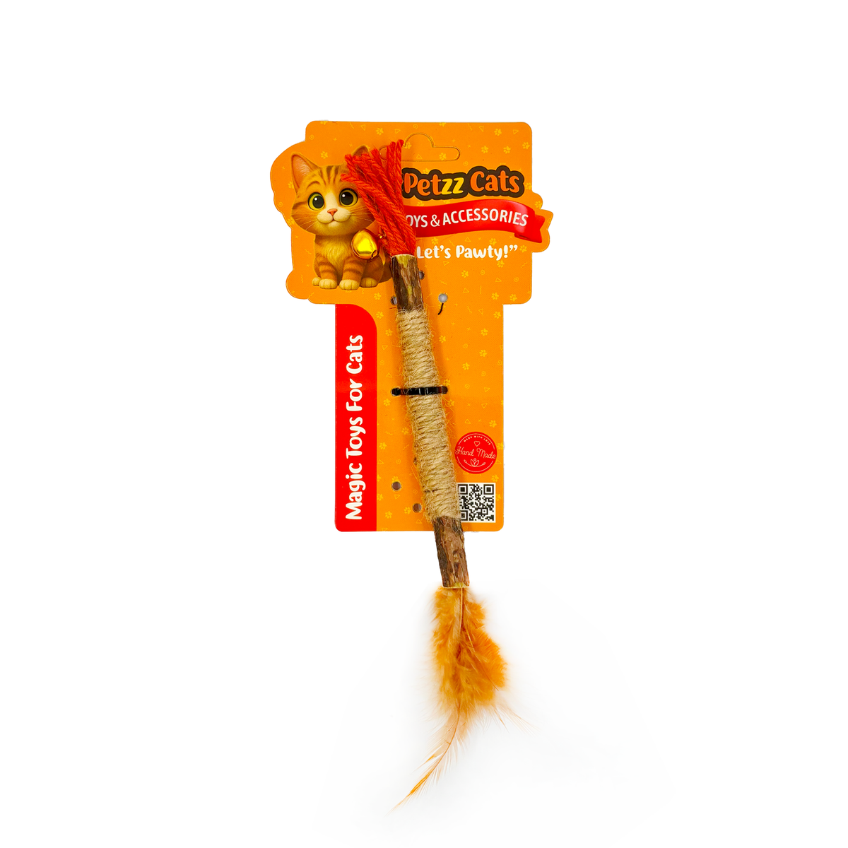PetzzCats Zımpara Matatabi ve Çıngırak Sesli Peluş Kedi Oyuncağı Kahverengi 1x20 Cm - Kedi Oyuncağı