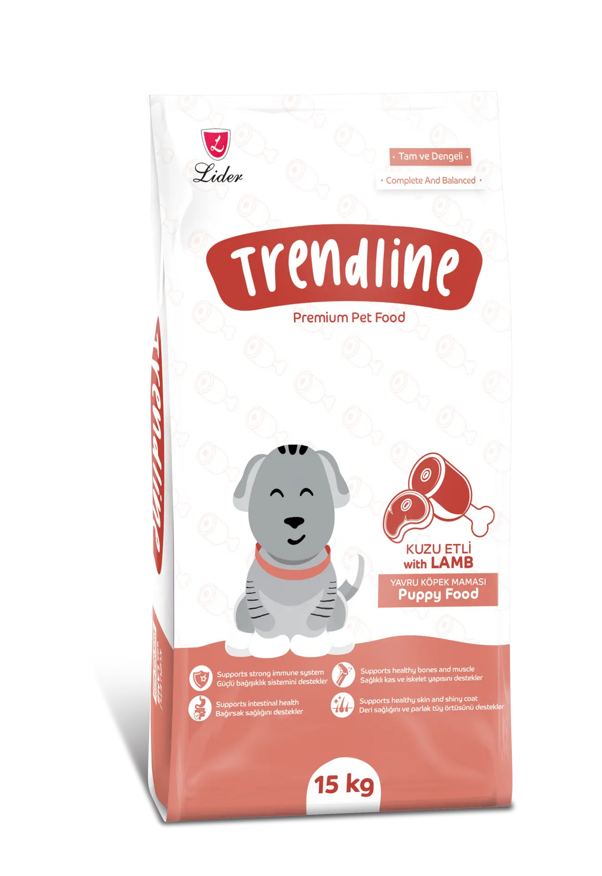 Trendline Kuzu Etli Yavru Köpek Maması 15 Kg - Kuru Köpek Maması