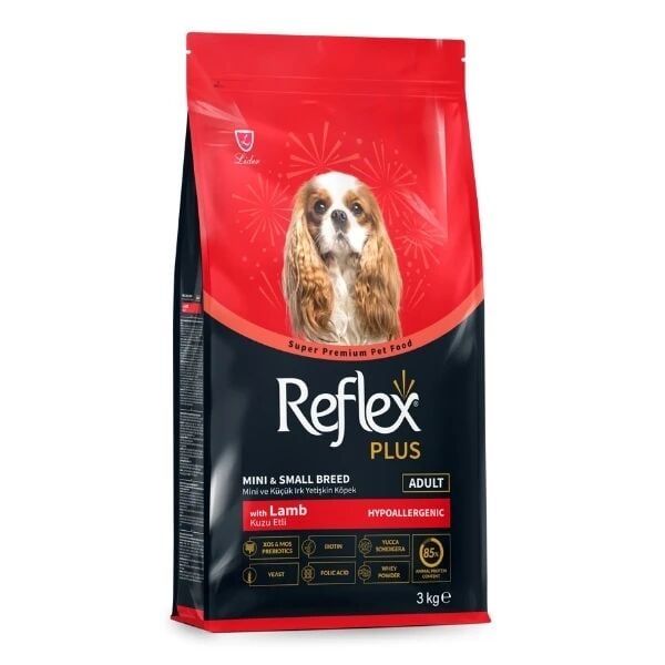 Reflex Plus Kuzu Etli Mini ve Küçük Irk Yetişkin Köpek Maması 3 Kg - Kuru Köpek Maması