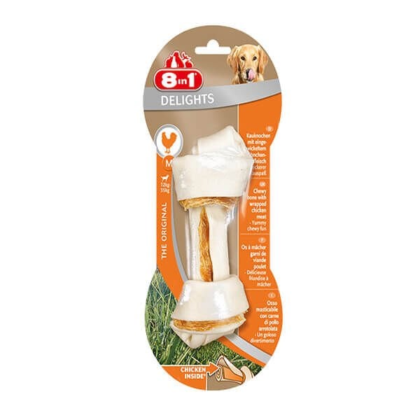 8 In 1 Delights Bones Tavuklu Köpek Kemik Ödülü Small 35 Gr - Köpek Ödül Maması