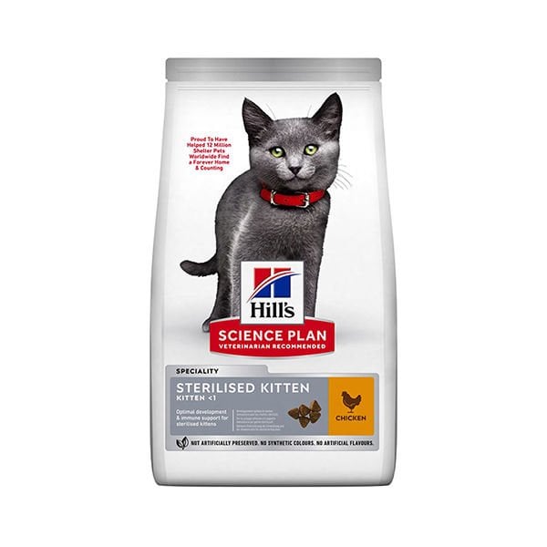 Hills Sterilised Kitten Tavuklu Kısırlaştırılmış Yavru Kedi Maması 10 Kg - Kuru Kedi Maması