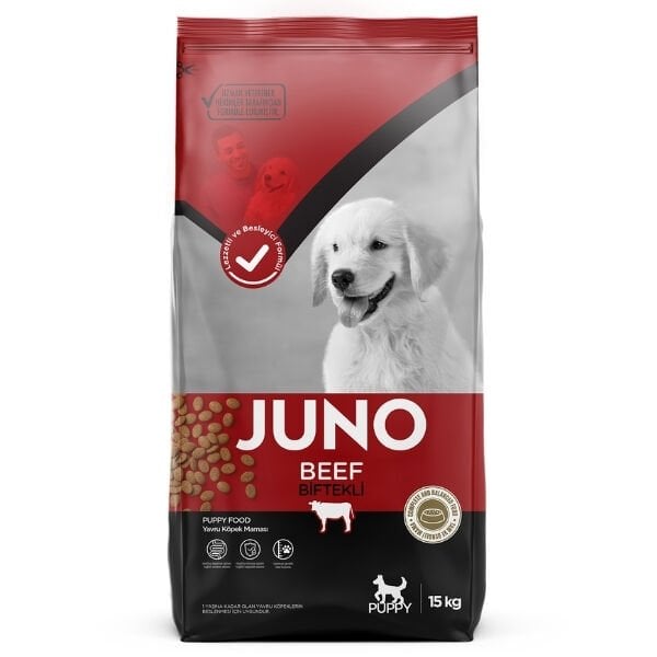 Juno Sığır Etli Yavru Köpek Maması 15 Kg - Kuru Köpek Maması