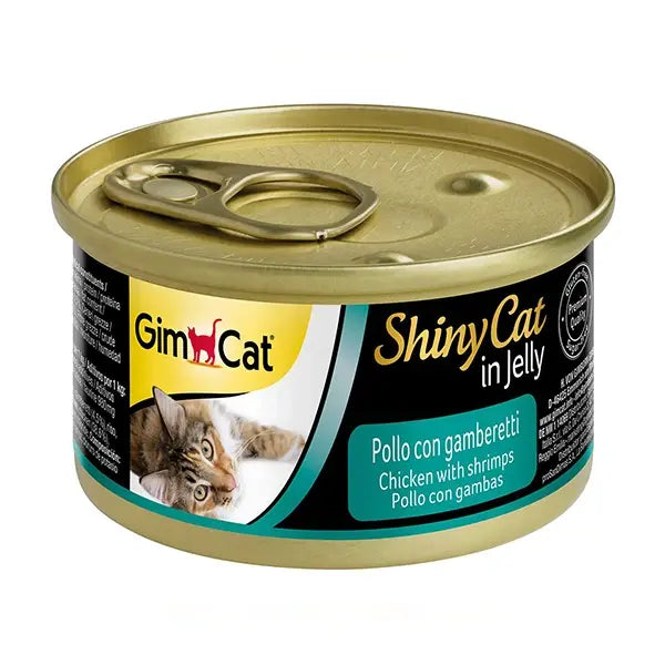 Gimcat Shinycat Tavuklu Karidesli Konserve Kedi Maması 1 Adet 70 Gr yaş konserve kedi maması