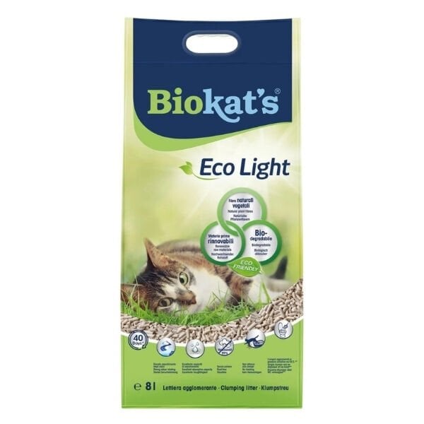 Biokats Eco Light Pelet Kedi Kumu 8 Lt 1 Adet ürünü görseli