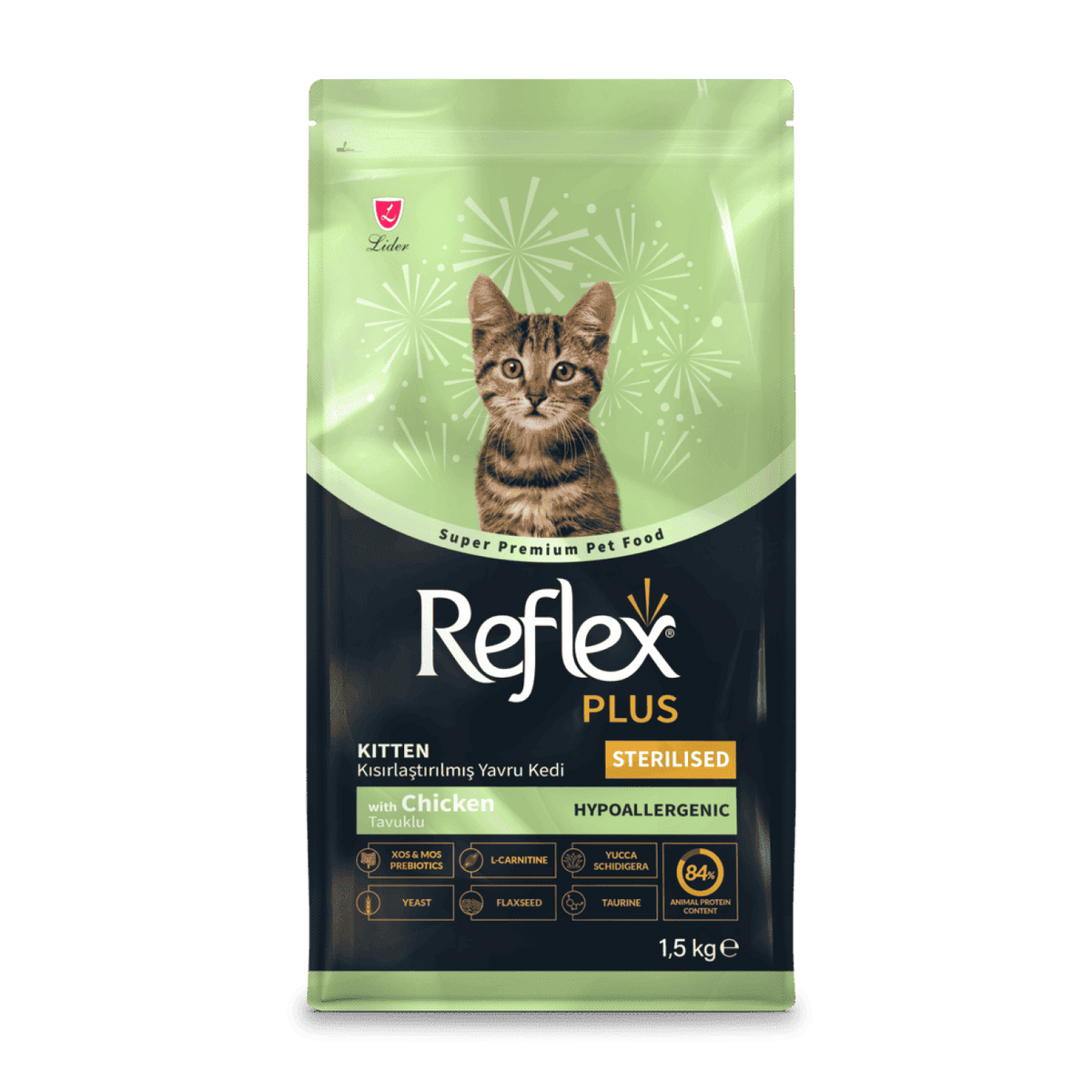 Reflex Plus Sterilised Kitten Tavuklu Kısırlaştırılmış Yavru Kedi Maması 1.5 Kg - Kuru Kedi Maması