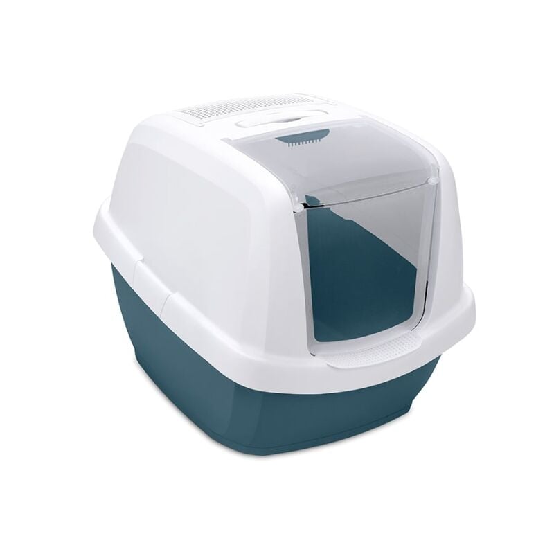 İmac Maddy Junior Üstü Açılır Kapalı Kedi Tuvaleti Petrol Mavisi 57x43x41 Cm ürün görseli