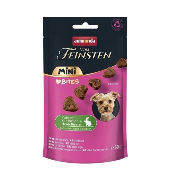 Animonda Vom Feinsten Hindi ve Tavşan Etli Mini Irk Yetişkin Köpek Ödül Maması 1 Adet 50 Gr - Köpek Ödül Maması