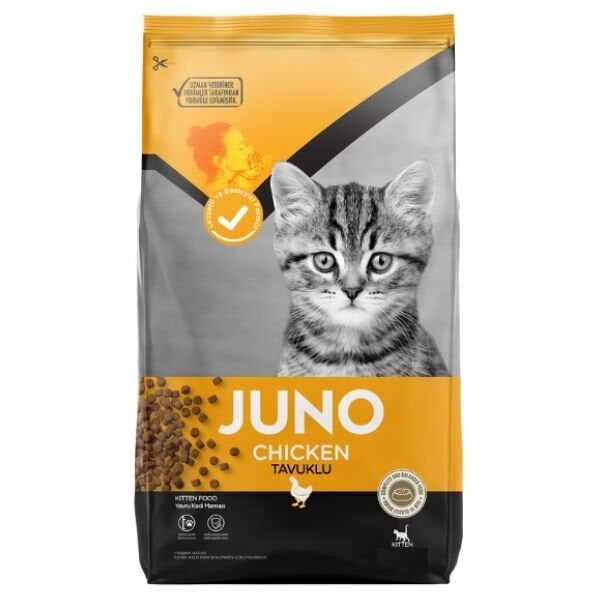 Juno Tavuklu Yavru Kedi Maması 15 Kg - Kuru Kedi Maması