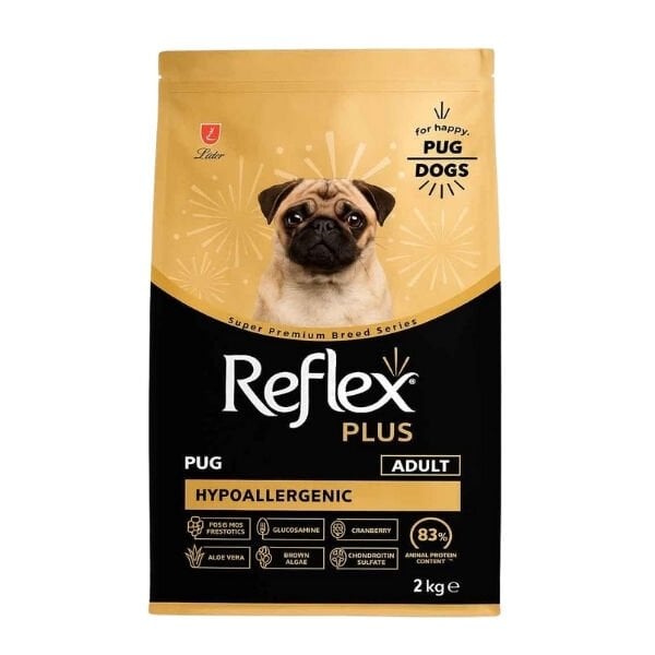 Reflex Plus Pug Hypoallergenic Tavuklu Yetişkin Köpek Maması 2 Kg - Kuru Köpek Maması