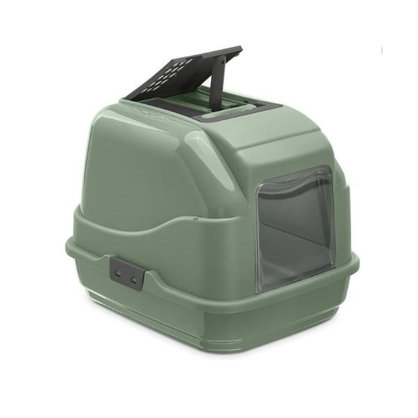 İmac Easy Cat İkinci Yaşam Filtreli Kapalı Kedi Tuvaleti Yeşil 50x40x40 Cm ürün görseli