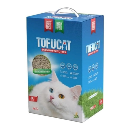 TofuCat Tuvalete Atılabilen Koku Hapsedeci Topaklanan Doğal Kedi Kumu 1 Adet 8 Lt