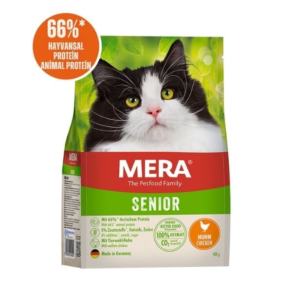Mera Senior Tavuklu Tahılsız Yaşlı Kedi Maması 2 Kg - Kuru Kedi Maması