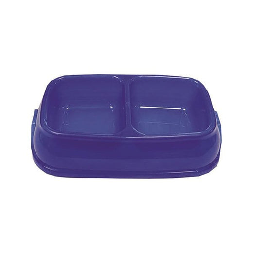 Pet Garden Küçük Boy İkili Köpek Mama ve Su Kabı 0.5 Lt 22.5x13.55 Cm