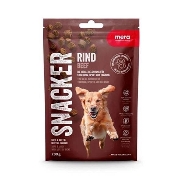 Mera Snacker Sığır Etli Yumuşak Köpek Ödülü Maması 1 Adet 200 Gr - Köpek Ödül Maması