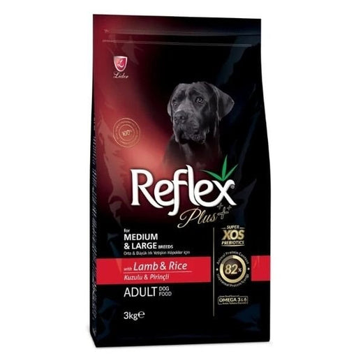 Reflex Plus Kuzulu Orta ve Büyük Irk Yetişkin Köpek Maması 3 Kg