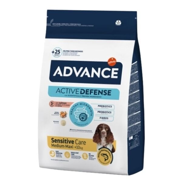 Advance Sensitive Somonlu Hassas Yetişkin Köpek Maması 12 Kg - Kuru Köpek Maması