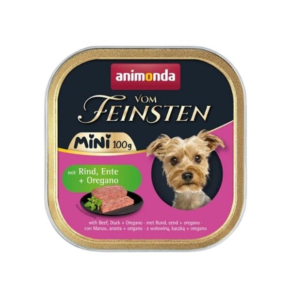 Animonda Vom Feinsten Dana ve Ördek Etli Mini Irk Yetişkin Köpek Konservesi 1 Adet 100 Gr - Konserve Köpek Maması