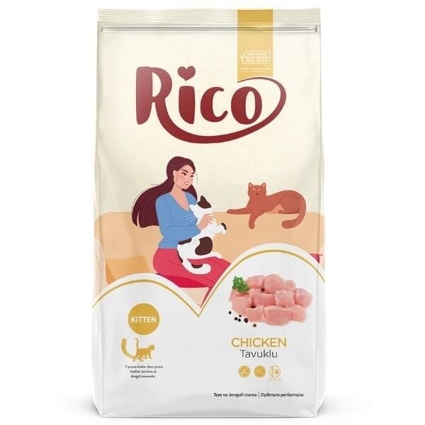 Rico Tavuklu Yavru Kedi Maması 15 Kg - Kuru Kedi Maması