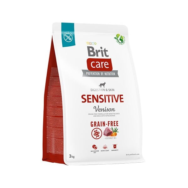Brit Care Sensitive Tahılsız Geyik Etli Yetişkin Köpek Maması 3 Kg - Kuru Köpek Maması
