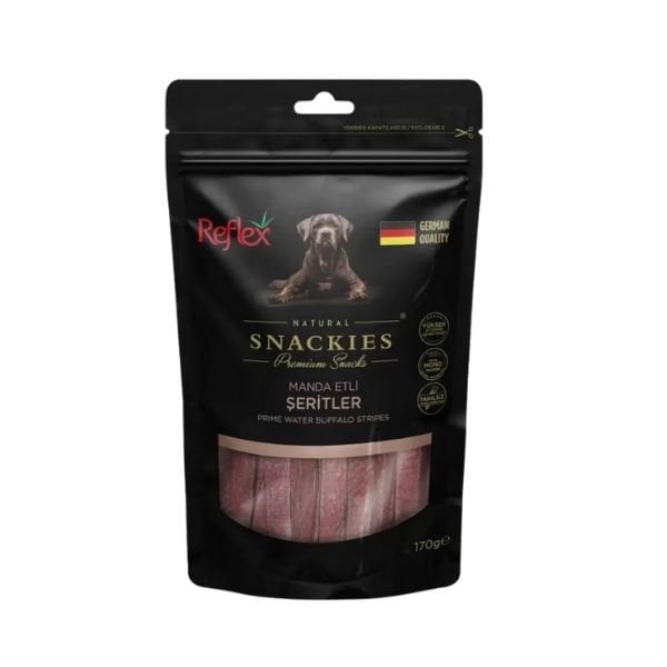 Reflex Snackies Natural Manda Etli Şerit Tahılsız Köpek Ödül Maması 1 Adet 170 Gr - Köpek Ödül Maması