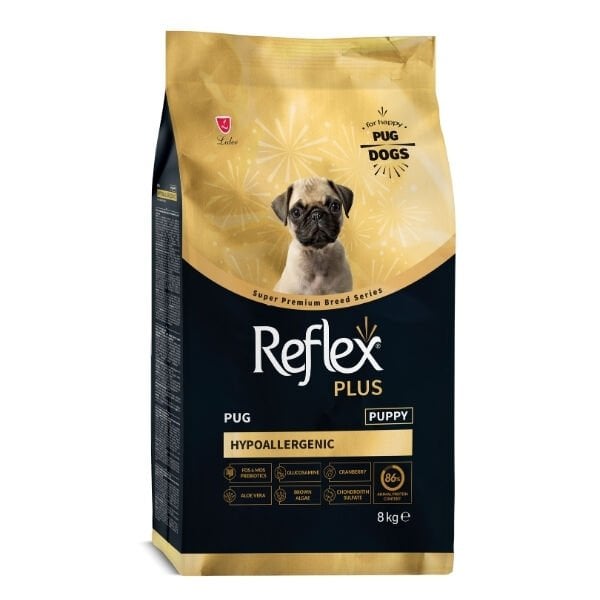 Reflex Plus Pug Hypoallergenic Tavuklu Yavru Köpek Maması 8 Kg - Kuru Köpek Maması