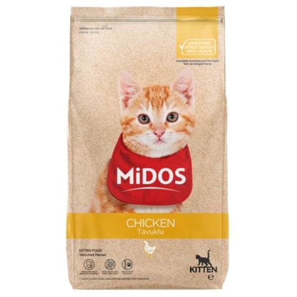 Midos Tavuklu Yavru Kedi Maması 2 Kg - Kuru Kedi Maması