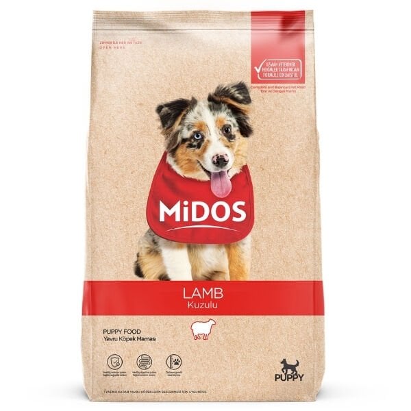 Midos Kuzu Etli ve Pirinçli Yavru Köpek Maması 15 Kg - Kuru Köpek Maması
