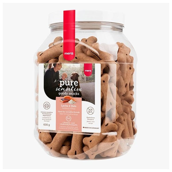 Mera Pure Sensitive Somonlu Köpek Ödül Bisküvisi 600 Gr - Köpek Ödül Maması