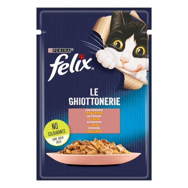 Felix Taze Somonlu Jöleli Pouch Yetişkin Yaş Kedi Maması 1 Adet 85 Gr