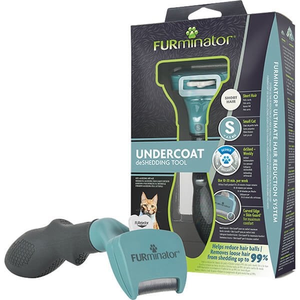 Furminator Short Hair Kısa Tüylü Kedi Tüy Tarağı Small ürün görseli
