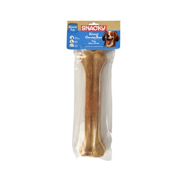 Snacky Natural Preslenmiş Yüksek Proteinli Köpek Çiğneme Kemiği 1 Adet 270 Gr - Köpek Ödül Maması