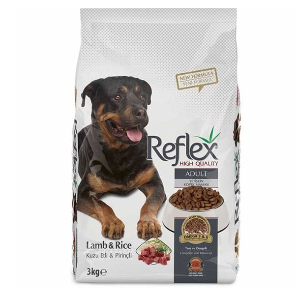 Reflex Adult Kuzu ve Pirinçli Yetişkin Köpek Maması 3 Kg - Kuru Köpek Maması