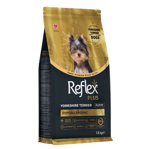 Reflex Plus Yorkshire Terrier Hypoallergenic Tavuklu Yavru Köpek Maması 1.5 Kg - Kuru Köpek Maması