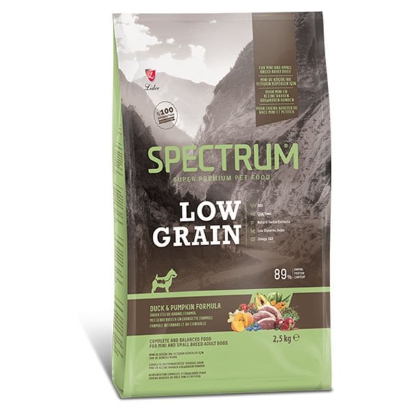 Spectrum Düşük Tahıllı Ördekli ve Bal Kabaklı Küçük Irk Yetişkin Köpek Maması 2.5 Kg - Kuru Köpek Maması