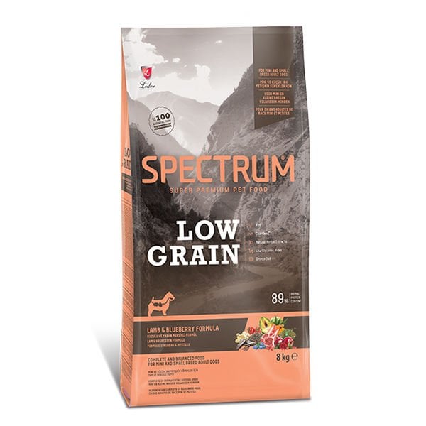 Spectrum Düşük Tahıllı Kuzulu ve Yaban Mersinli Küçük Irk Yetişkin Köpek Maması 8 Kg - Kuru Köpek Maması